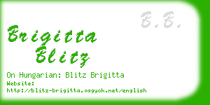 brigitta blitz business card